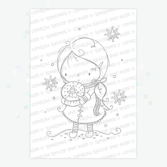 'Snowglobe' Christmas Digital Stamp