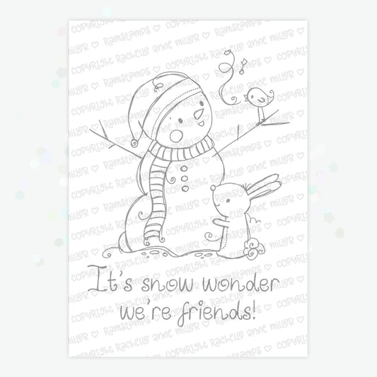 'Snow Friends' Christmas Digital Stamp