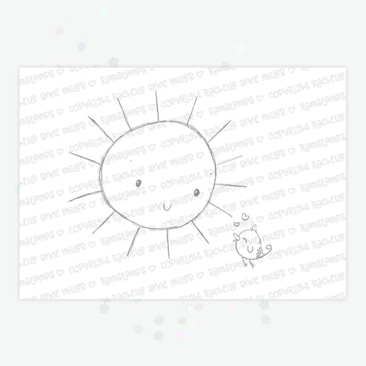 'Sun Song' Digital Stamp