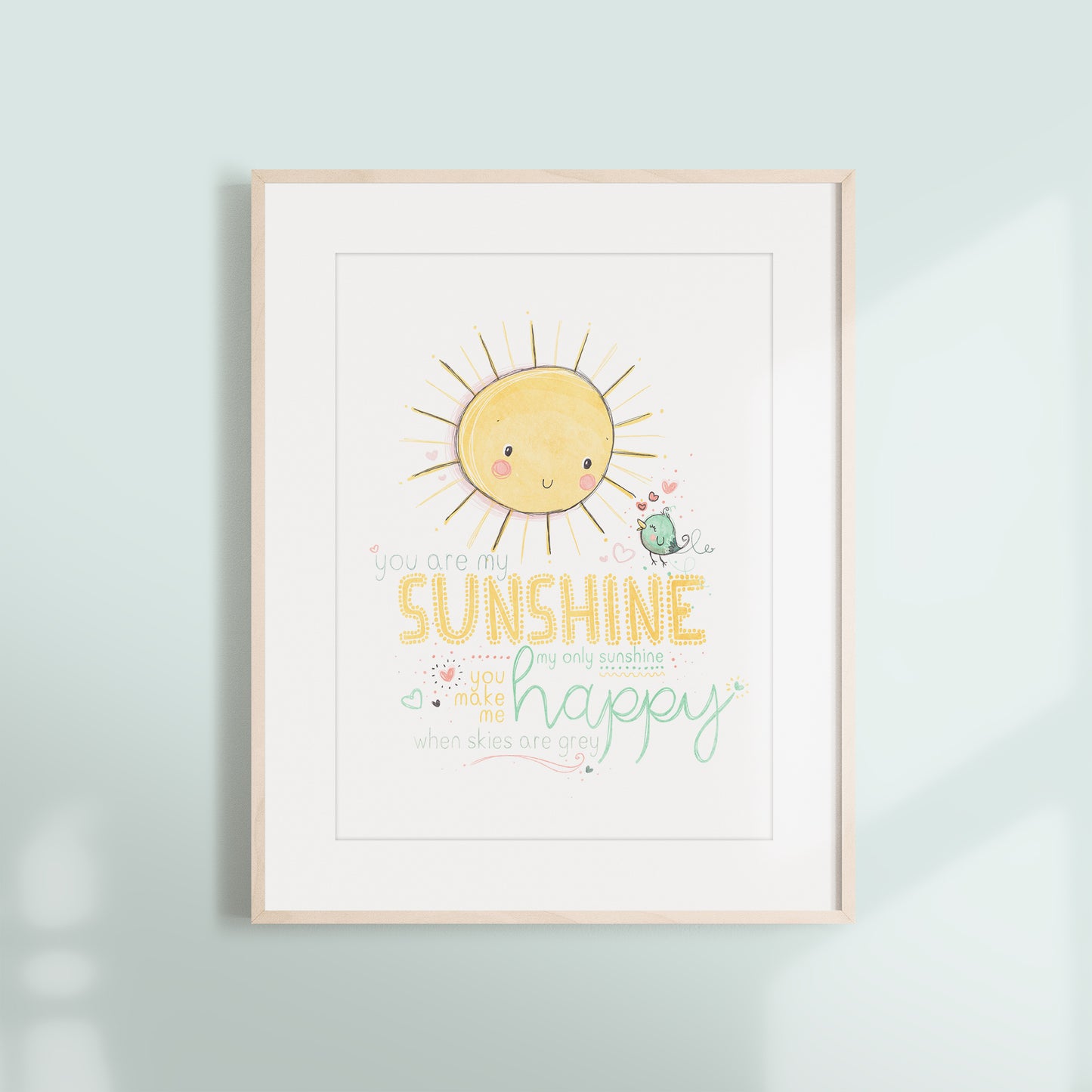 'You Are My Sunshine' Children's Wall Art Print