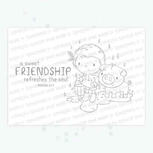 'Sweet Friendship' Digital Stamp