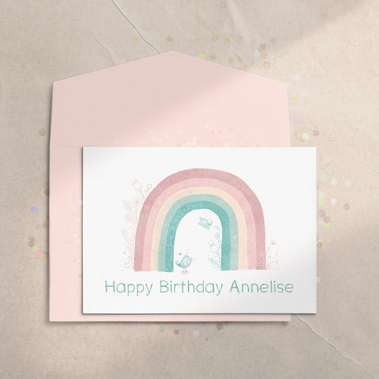 Pastel Rainbow 5x7 Greeting Card